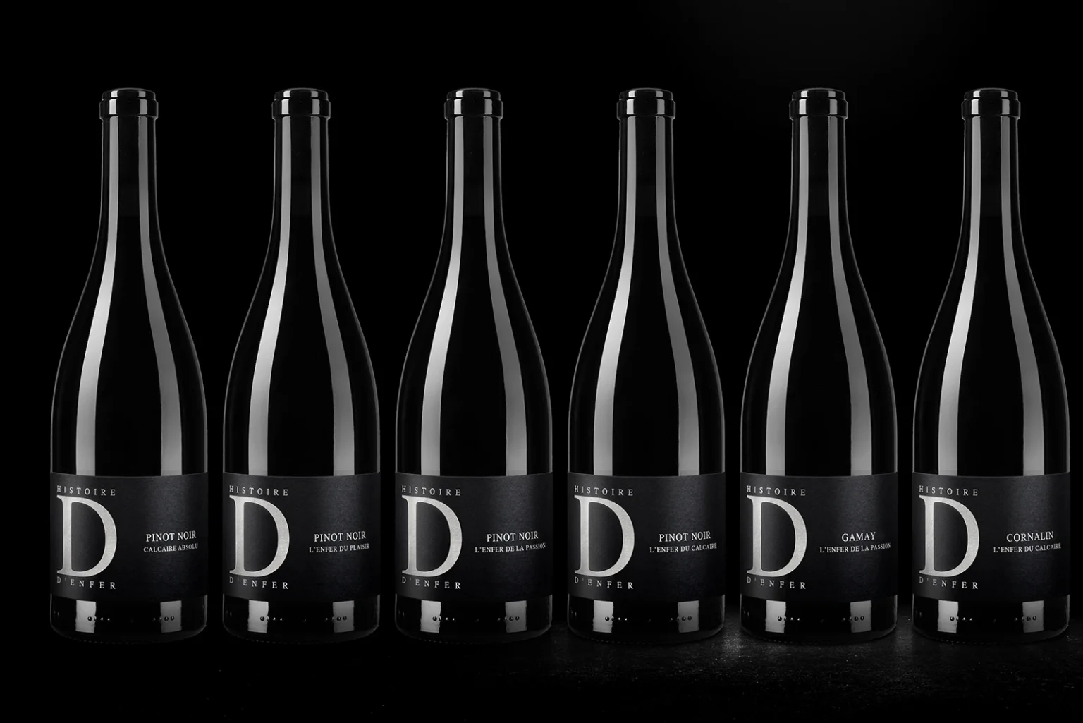 Bouteilles de Pinot Noir 